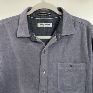 Tommy Bahama Mens Coastline Cord Shirt Sz M Corduroy Button Down Purple Lilac